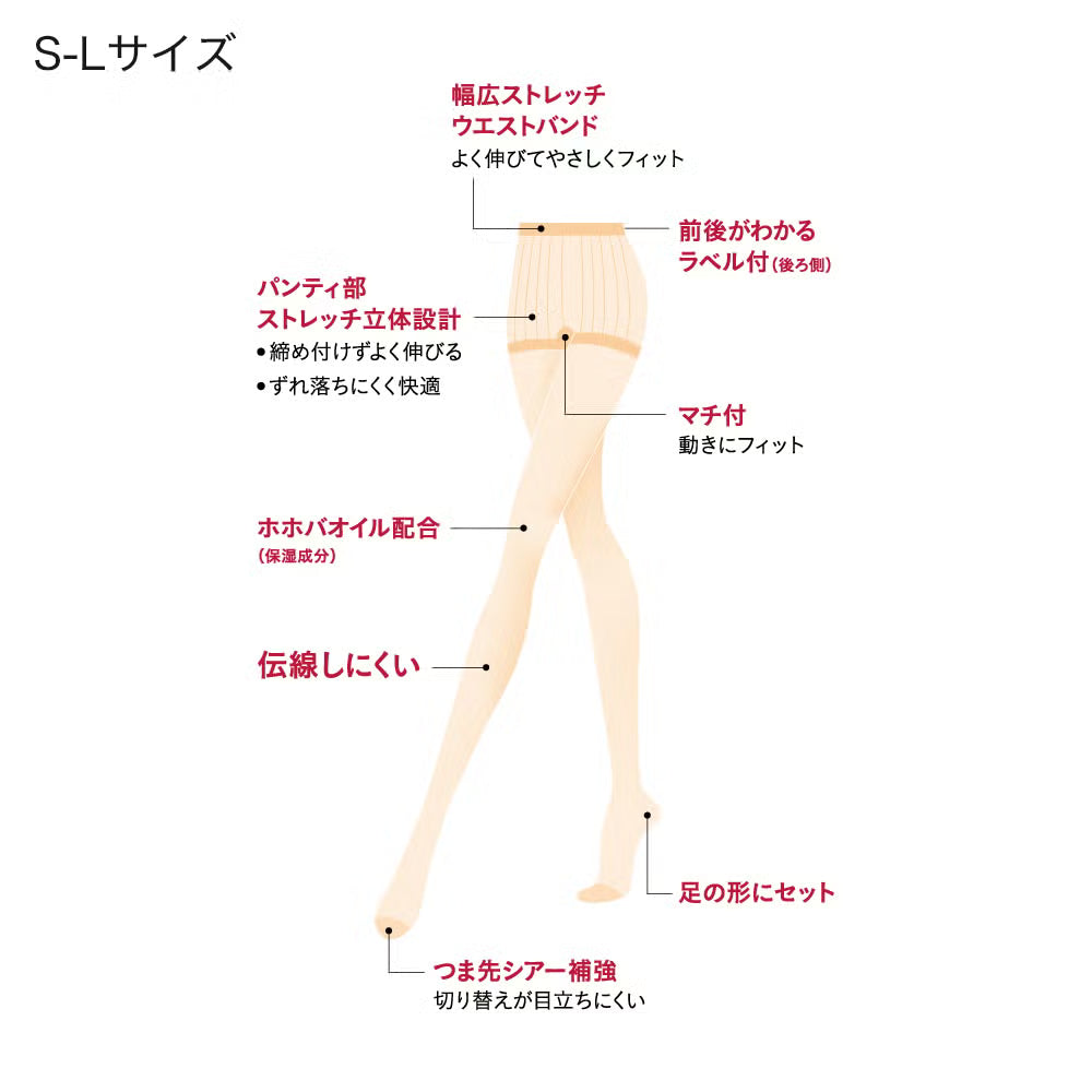 GUNZE 郡是 SABRINA Natural 素肌感 不勾絲 絲襪